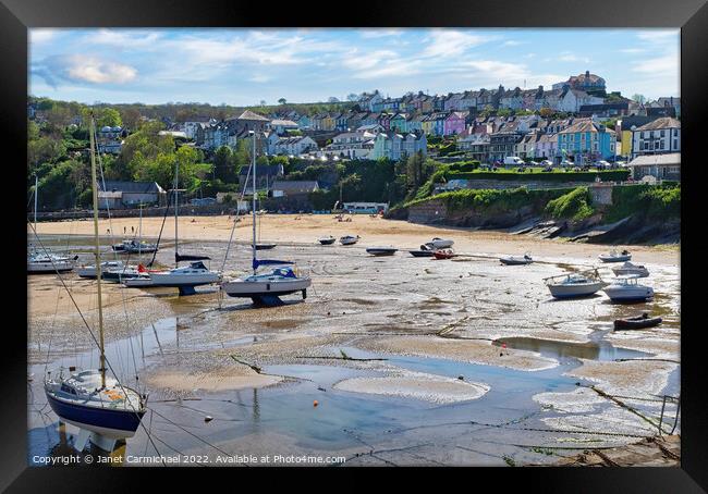 New Quay, Wales Framed Print by Janet Carmichael