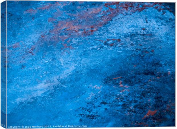 Beautiful bright blue background Canvas Print by Ingo Menhard