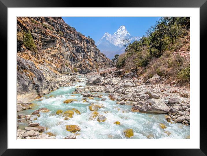 Dudh Khosi River Gorge, Himalayas Framed Mounted Print by Margaret Ryan