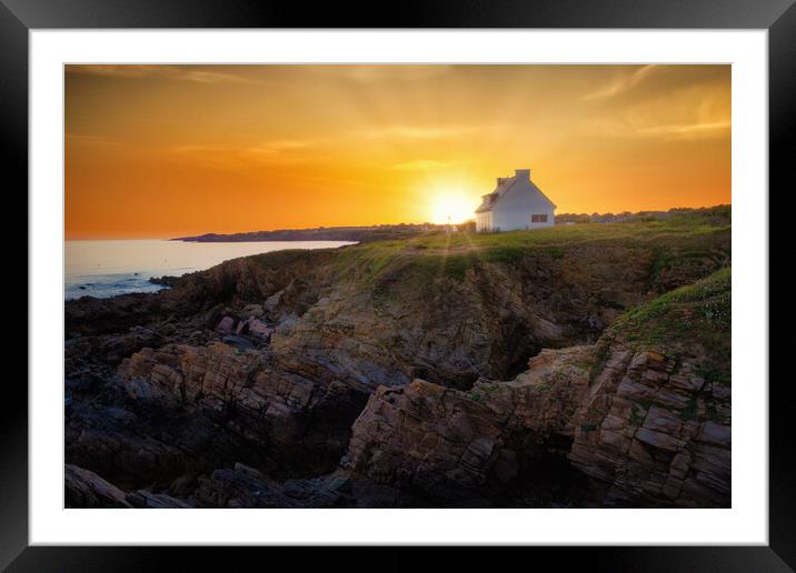 Golden Hour in Brittany - C1506-1979-GLA Framed Mounted Print by Jordi Carrio