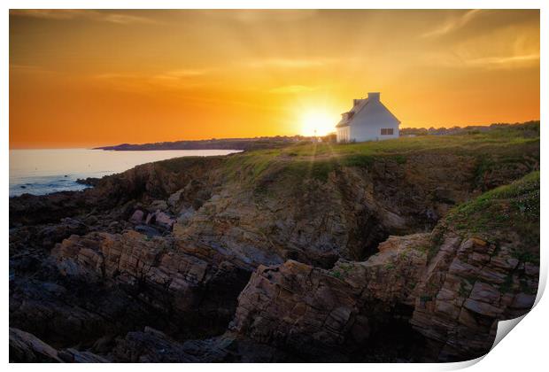 Golden Hour in Brittany - C1506-1979-GLA Print by Jordi Carrio