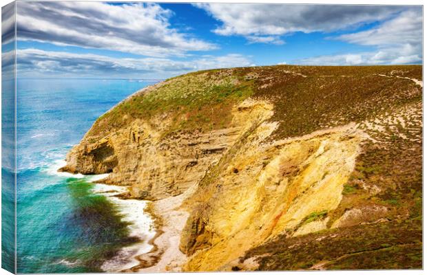 Chevre Point, Brittany, France - Orton glow Edition  Canvas Print by Jordi Carrio