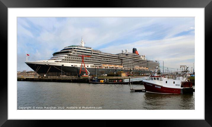 The Queen Victoria At The Royal Quays North Shields Framed Mounted Print by Kevin Maughan
