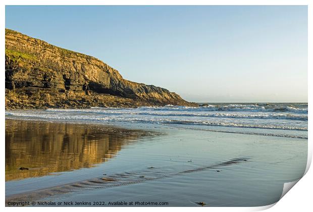 Witch's Point Dunraven Bay  Print by Nick Jenkins
