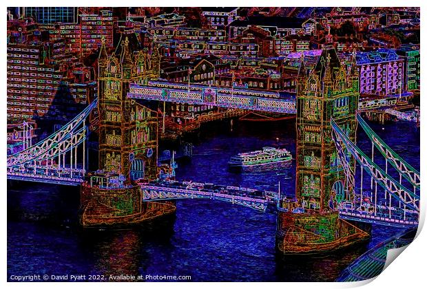 Vibrant London Art Print by David Pyatt