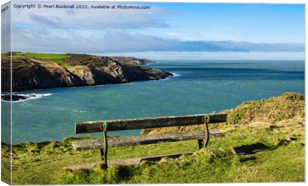 View from Point Lynas on Anglesey Coast Wales Canvas Print by Pearl Bucknall