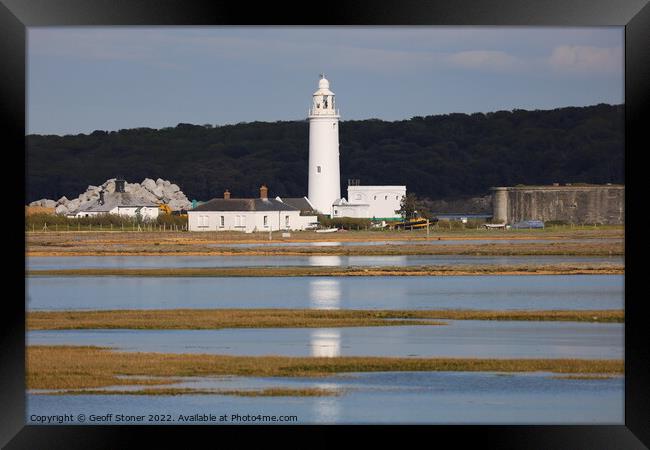 Hurst Point Lighthouse Framed Print by Geoff Stoner