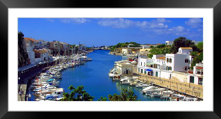 Ciutadella Harbour Framed Mounted Print by Tom Gomez