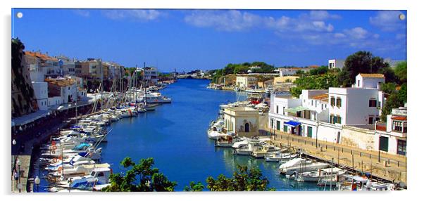 Ciutadella Harbour Acrylic by Tom Gomez