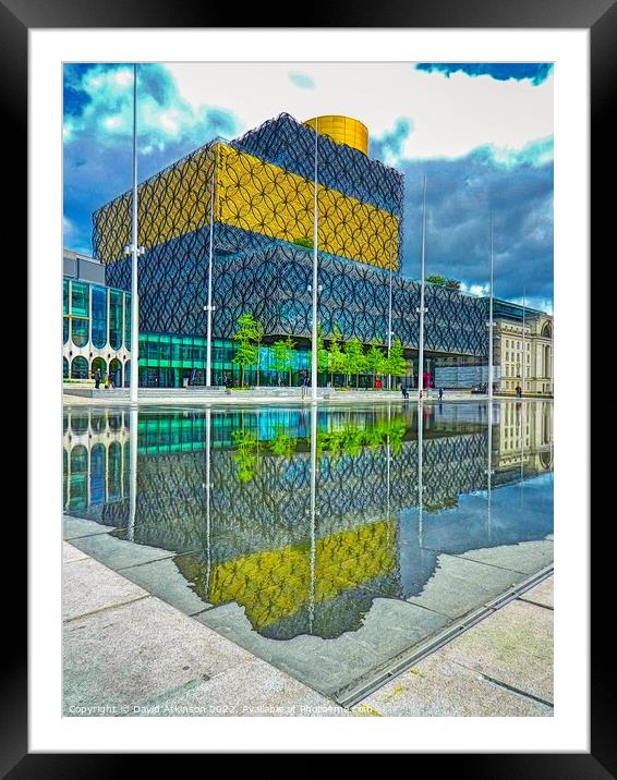 Library Reflections Framed Mounted Print by David Atkinson