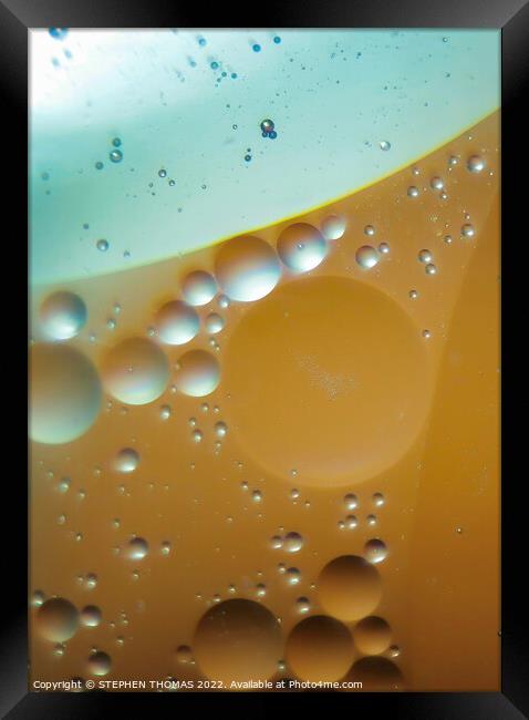 If Venus & Mars Had Babies - Water and Oil Abstract Framed Print by STEPHEN THOMAS