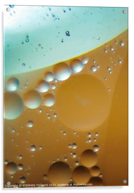 If Venus & Mars Had Babies - Water and Oil Abstract Acrylic by STEPHEN THOMAS