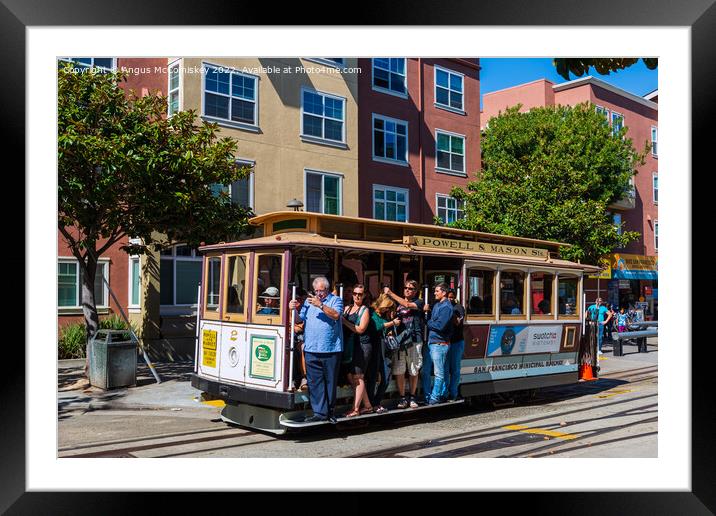 Powell & Mason cable car San Francisco Framed Mounted Print by Angus McComiskey