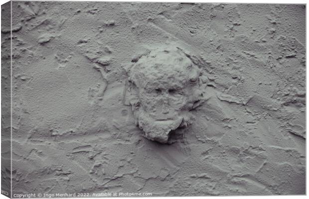 Closeup shot of a stone wall Canvas Print by Ingo Menhard