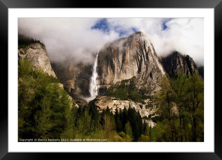 Yosemite Valley View Framed Mounted Print by Donna Kennedy