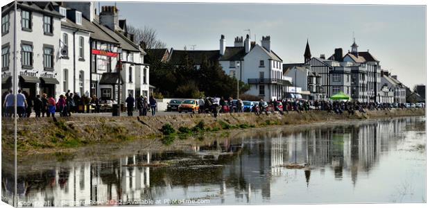 Parkgate High Tide Panorama Canvas Print by Bernard Rose Photography