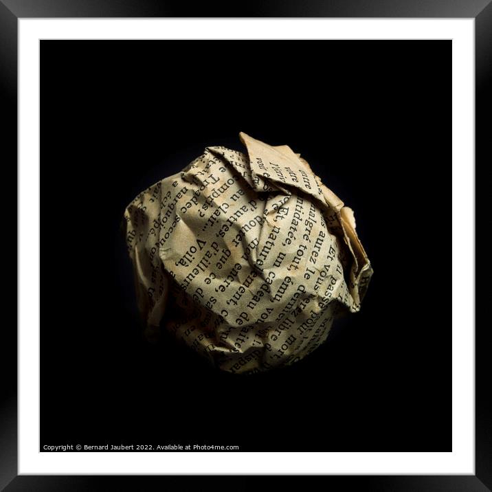 Ball paper  Framed Mounted Print by Bernard Jaubert