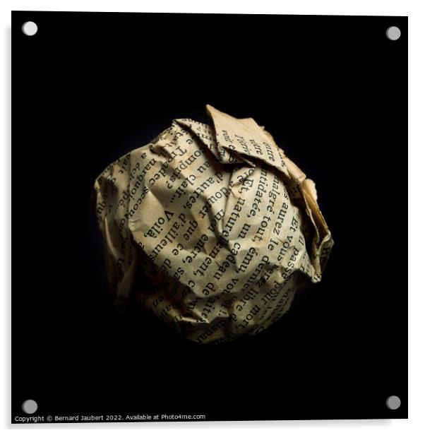 Ball paper  Acrylic by Bernard Jaubert