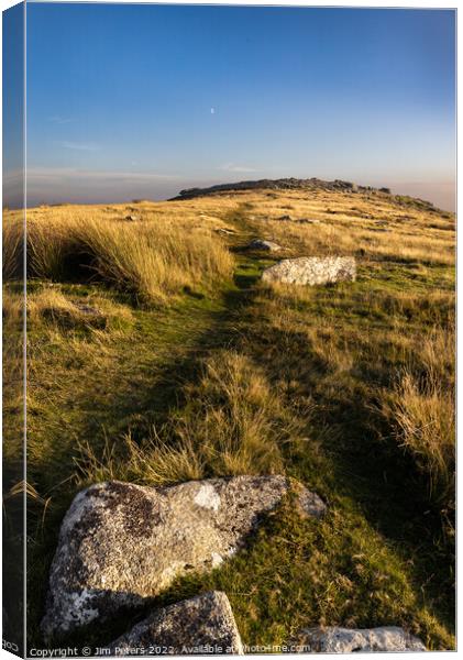 Stowes Hill Bodmin Moor Canvas Print by Jim Peters