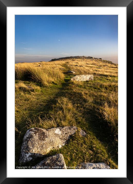 Stowes Hill Bodmin Moor Framed Mounted Print by Jim Peters