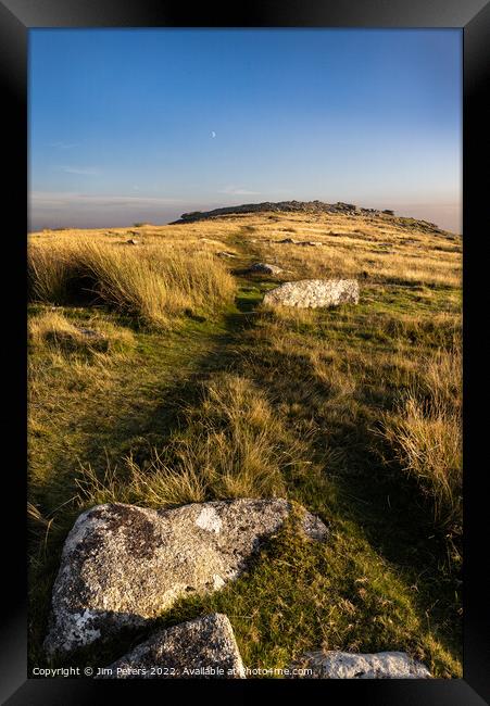 Stowes Hill Bodmin Moor Framed Print by Jim Peters