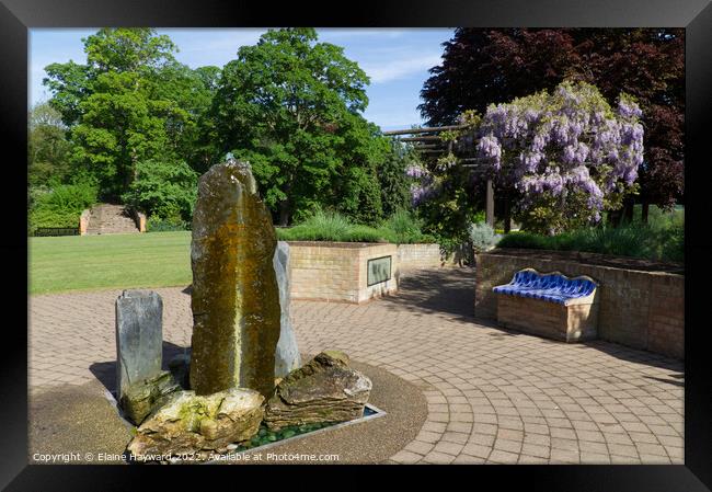 Sensory Garden at Colchester Castle Park Framed Print by Elaine Hayward