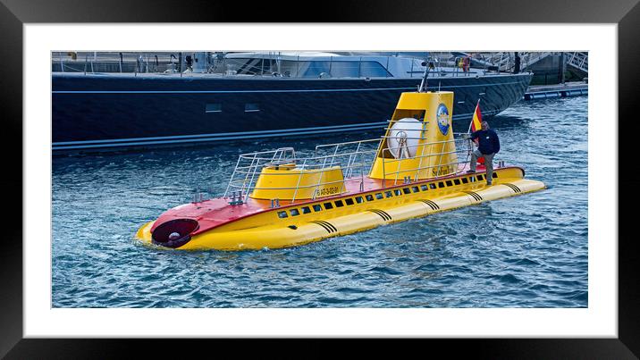 Yellow Submarine Framed Mounted Print by Joyce Storey