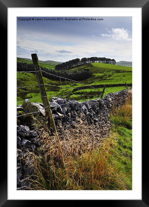 Along The Road to Pen-Y-Ghent Framed Mounted Print by Jason Connolly