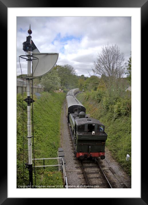 Nostalgic Steam Train Journey Framed Mounted Print by Stephen Hamer