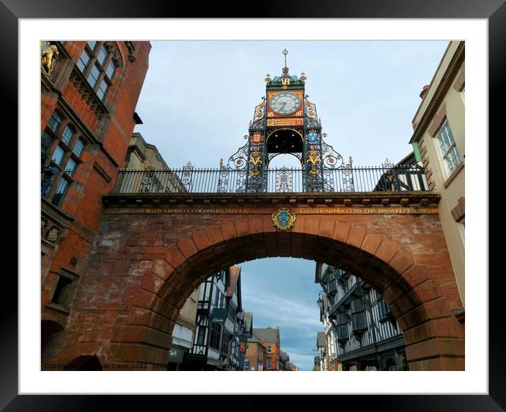 Eastgate Clock, Chester Framed Mounted Print by Michele Davis