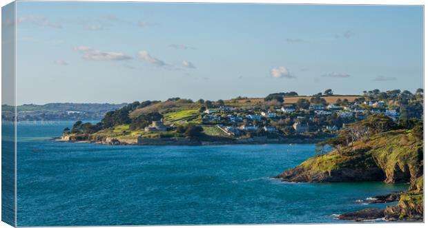 Seaside town of St Mawes in Cornwall Canvas Print by Steve Heap