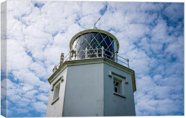 Detail of lighthouse lens at Lizard Light house in Cornwall Canvas Print by Steve Heap