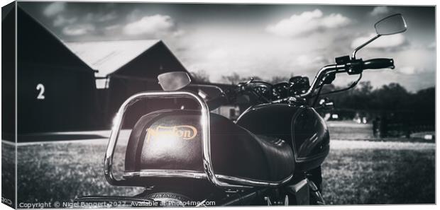 Norton Commando  Canvas Print by Nigel Bangert