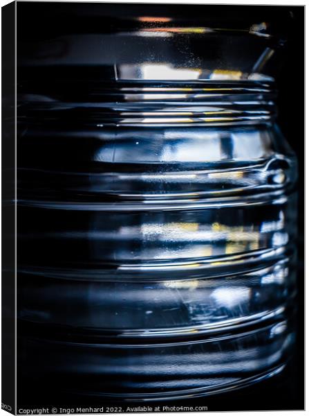 Vertical shot of plastic water bottle Canvas Print by Ingo Menhard