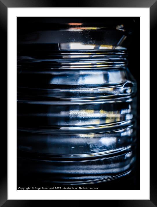 Vertical shot of plastic water bottle Framed Mounted Print by Ingo Menhard