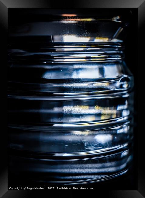 Vertical shot of plastic water bottle Framed Print by Ingo Menhard