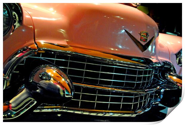 Elvis Presley Pink Cadillac Motor Car Print by Andy Evans Photos