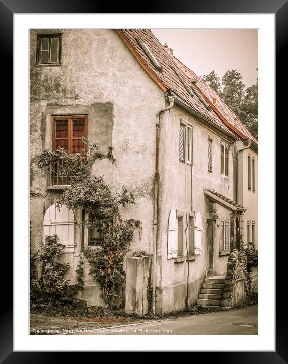 A facade of an old building Framed Mounted Print by Ingo Menhard