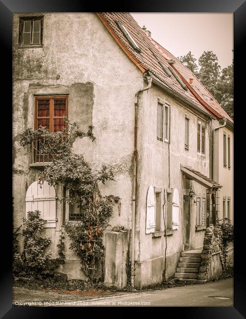 A facade of an old building Framed Print by Ingo Menhard