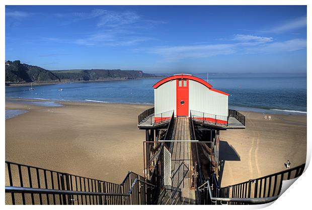 Old Lifeboat Station, Tenby Print by Steve Purnell