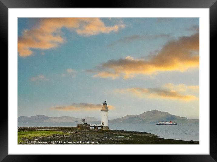 TOBERMORY MULL LIGHTHOUSE argyll and bute Framed Mounted Print by dale rys (LP)