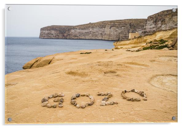Gozo made out of stones Acrylic by Jason Wells