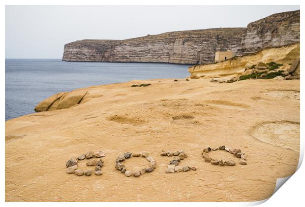 Gozo made out of stones Print by Jason Wells