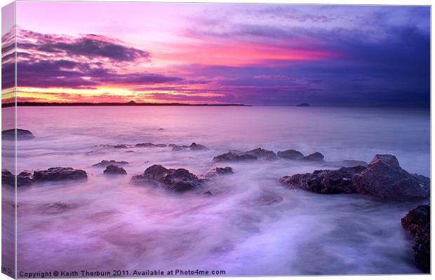Guille Purple Sunset Canvas Print by Keith Thorburn EFIAP/b