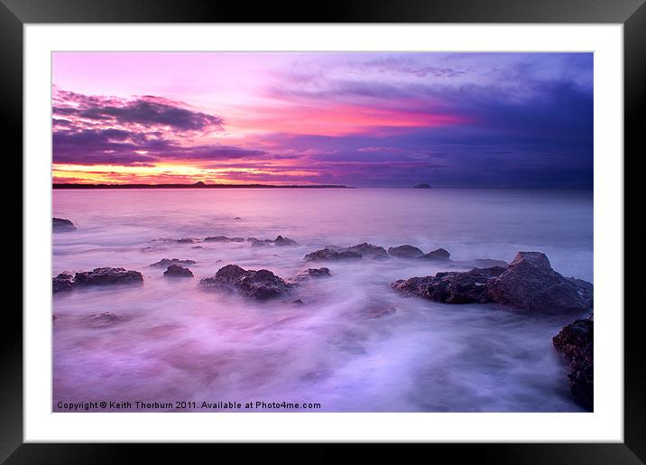 Guille Purple Sunset Framed Mounted Print by Keith Thorburn EFIAP/b