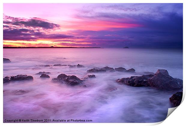 Guille Purple Sunset Print by Keith Thorburn EFIAP/b
