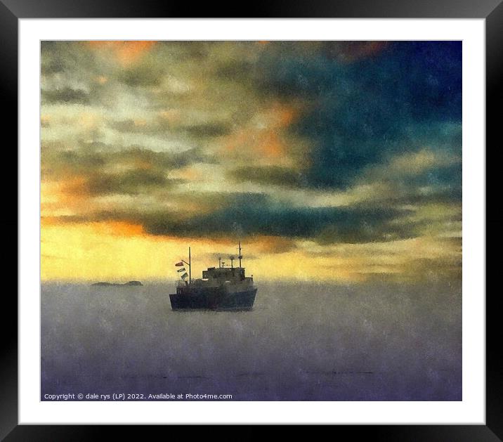 Off into the sunset argyll and bute Framed Mounted Print by dale rys (LP)
