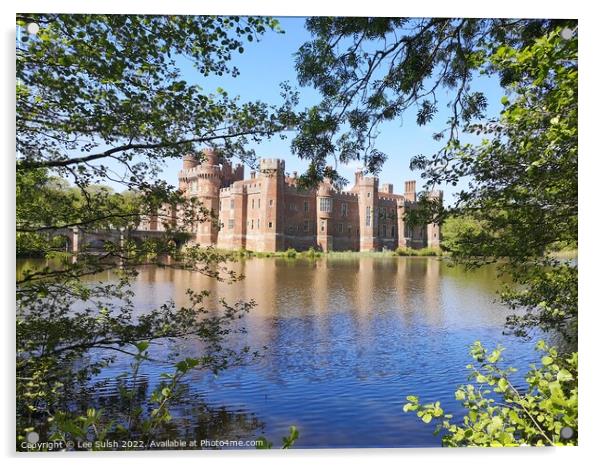 Herstmonceux Castle Acrylic by Lee Sulsh