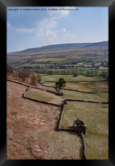 Between Angram and Thwaite vertical Framed Print by Graham Moore