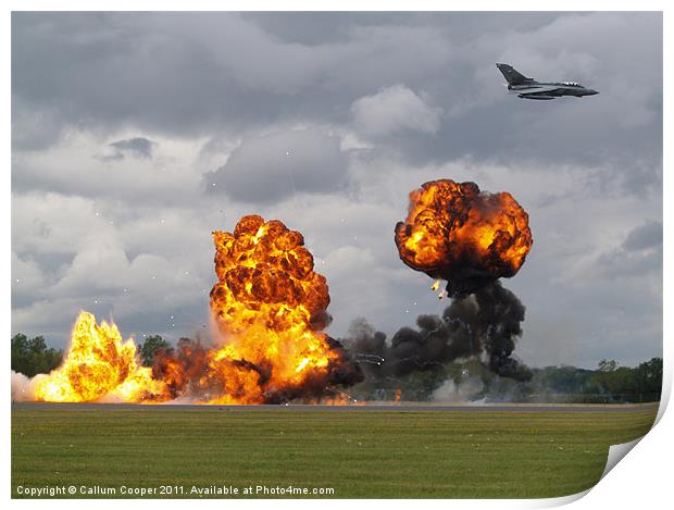 Bombing Run Print by Callum Cooper